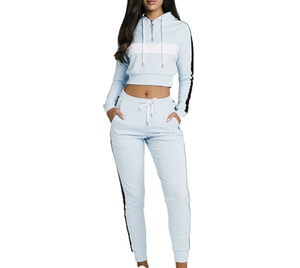 Conjunto Deportivo de 2 Piezas Estilo Urbano, Personalizado, de Algodón, Oversize, de Felpa, al por Mayor, para Mujer, Precio Económico, en Oferta - Product Image 4