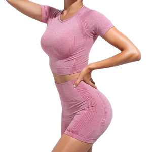 Conjunto de Yoga Ecológico, Transpirable, Elástico en Cuatro Direcciones, Color Verde Azulado, Leggings de Cintura Alta, Top Corto con Tirantes Cruzados y Cordón Ajustable - Product Image 2