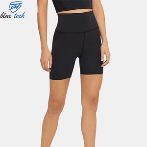 High Quality Women High Waist Yoga Shorts Gym Fitness Running Workout Shorts Soft Elastic Activewear Custom Logo Print - Product Image 2