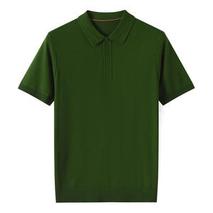 Polo classique en coton, coupe ajustée, manches courtes - Product Image 1