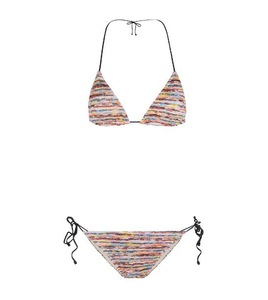 Conjunto de Bikini de 2 Piezas para Mujer, Diseño Personalizado, Elegante, Ecológico, de Spandex/Poliéster, Estampado, Sexy, Traje de Baño - Product Image 4