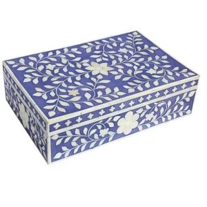 Boîte à souvenirs artisanale en nacre, étui de rangement pour bijoux de qualité supérieure, organisateur décoratif pour chambre à coucher et coiffeuse - Product Image 4