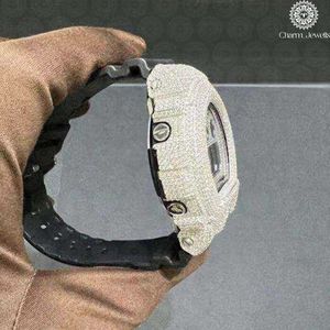 Montre de luxe Charm Jewells en acier inoxydable, cadran carré analogique de 40 mm, verre saphir lumineux, mouvement à quartz unisexe, tendance - Product Image 2