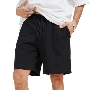 2026 Custom Heavyweight French Terry Casual Baggy Cotton <b>Elastic</b> Waist Solid Quick Dry Breathable Sports Shorts for Men - Product Image 5