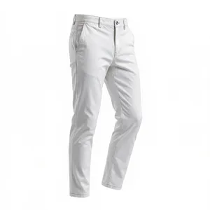 <b>Men's</b> Brown Cotton Pants Regular Fit Full Length Breathable Stonewashed Midweight Casual <b>Summer</b> <b>Trousers</b> - Product Image 3