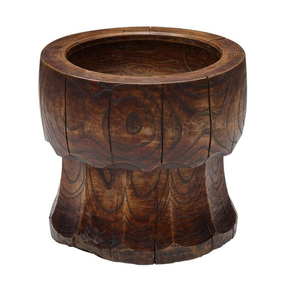 Mortier et pilon en bois faits à la main, moulin à épices naturel pour cuisine, herbes et masala, manuel, 105 mm - Product Image 6