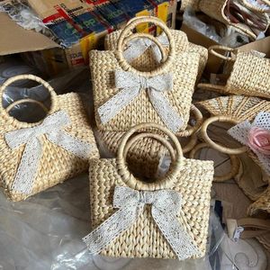 TOP RATED 2026 Water Hyacinth Handbag for Shopping Carry and Travel Storage, Durable Fiber Weave Craft, Clean Safe <b>Material</b> - Product Image 6