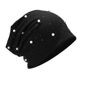 Gorro de Punto Moderno con Adornos de Piedras Brillantes, Gorro de Invierno Acogedor con Detalles de Pedrería Glamorosos - Product Image 2