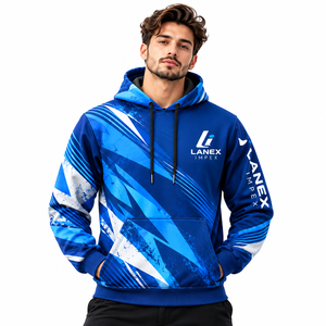 Sweat-shirts à capuche personnalisés imprimés par sublimation pour hommes, pulls entièrement imprimés, vêtements de streetwear personnalisés, fabricant de vêtements de mode - Product Image 1