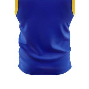 เสื้อบาสเก็ตบอลทีมแบบกำหนดเอง ชุดกีฬาแขนกุดระบายอากาศได้ดี แห้งเร็ว เหมาะสำหรับการฝึกซ้อม ฟิตเนส และการแข่งขันของสโมสร - Product Image 3