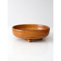 Bol de service moderne de luxe en bois poli brun naturel, jetable, écologique, fait main, grande capacité pour salade de fruits