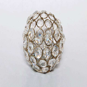 Handmade Crystal Votive Candle Holder Candle Holder <b>Pillar</b> with Crystal Globe Lighting Decoration Shiny Candle Holder - Product Image 2