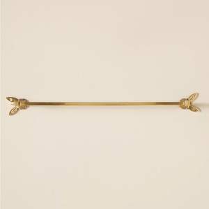 Luxury Chrome Wall Mounted <b>Towel</b> Bar Modern Brass Finish Bathroom <b>Towel</b> Holder Stylish Decorative Wall <b>Rack</b> Premium Quality - Product Image 2