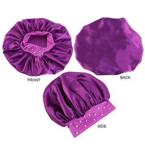 Nuevo Gorro de Satén para Dormir con Pedrería, Gorro de Noche para Mujer, Cuidado del Cabello, Salón, Ducha, Maquillaje, Diadema, Hiyab Musulmán, Cubrecabezas - Product Image 5