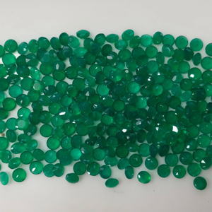 Ónix Verde Natural de 4MM, Corte Brillante Redondo, Gema Suelta de la Mejor Calidad para Joyería, Gemas de Red Mountain en su Origen - Product Image 3
