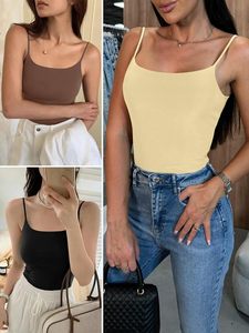 เสื้อกล้ามลำลองสตรีผ้าฝ้ายยืดเข้ารูปแขนกุดน้ำหนักเบาระบายอากาศได้ดีสวมใส่ได้ทุกวันในฤดูร้อน - Product Image 6