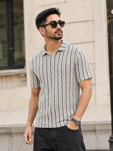 Nueva Camiseta Polo a Rayas de Polialgodón para Hombre, Cuello Polo, Manga Corta, Logotipo Personalizado Disponible al Mejor Precio - Product Image 4