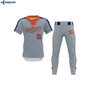 ชุดเสื้อและกางเกงเบสบอลสั่งทำขายส่งสำหรับทีมมืออาชีพ - Product Image 4