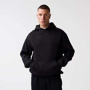 Ensemble de survêtement décontracté 2 pièces en molleton de coton, coupe ample et oversize, uni, respirant, pour le jogging, vente en gros - Product Image 2
