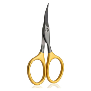 Custom Logo Cuticle <b>Scissors</b> Golden Black Stainless Steel Multi-purpose Beauty Tool for Adults Sharp Tip for Nose Hair Trimming - Product Image 2
