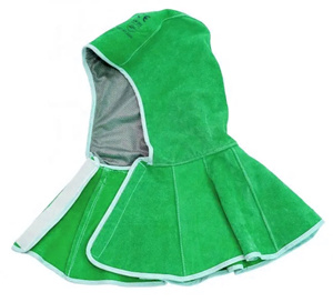 Cagoule de Soudure Industrielle en Cuir de Vachette Premium Robuste, Certifiée CE, Protection Ignifuge 500-1000°C - Product Image 4
