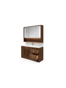 Elegante Mueble de Baño que Ahorra Espacio, Gabinetes de Almacenamiento de Madera con Puertas y Cajones, Muebles Modernos para Hogar, Hotel, Apartamento, Hospital - Product Image 3