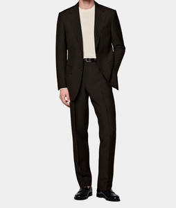 Costumes d'affaires personnalisés en gros, vestes classiques à manches longues, pantalons de costume slim fit, style formel pour jeunes hommes - Product Image 4