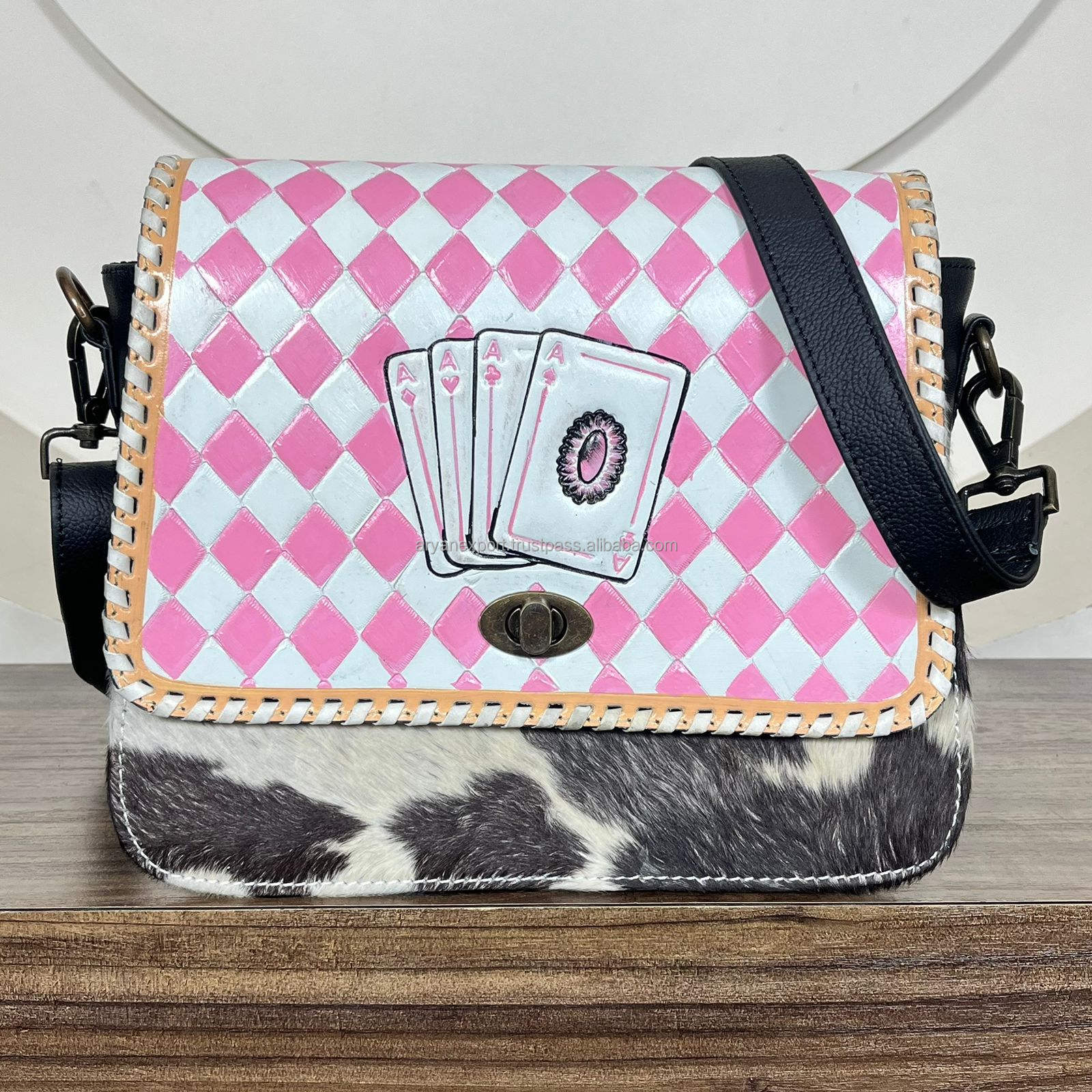 Pink & White Checkered