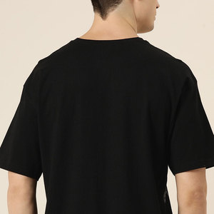 T-shirt surdimensionné pour homme de qualité supérieure Coupe ample élégante et confortable pour un usage quotidien Tissu en coton tissé T-shirts surdimensionnés OEM - Product Image 5