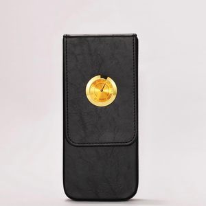 Estuche de puros de cuero premium con cortador integrado, de cuero genuino, para mayor comodidad en viajes, a bajo precio. - Product Image 6