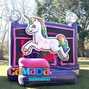 Unicorn công chúa cô gái bị trả lại nhà thương mại <span class=keywords><strong>PVC</strong></span> Bouncer <span class=keywords><strong>Inflatable</strong></span> thư bị trả lại nhảy lâu đài 13x13 thư bị trả lại nhà đồ chơi bơm hơi - Product Image 2