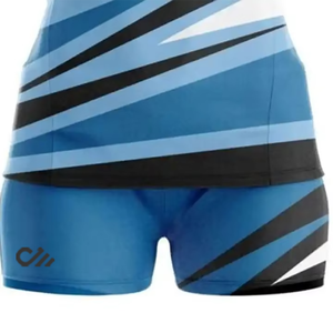 Designs d'uniformes de volley-ball pour femmes, produits de sublimation, prix abordables, uniformes unisexes sur demande, ensembles de maillots et shorts - Product Image 5