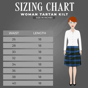 Venta al por mayor: Faldas de kilt modernas de tartán Gordon verde marino, mezcla de lana, con pliegues en la espalda, estilo Highland, para mujer y niña - Product Image 6