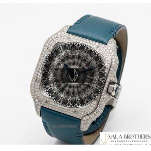 Reloj Cartier Santos-Dumont de Cuarzo con Movimiento ETA, Cristal de Zafiro, Caja Cuadrada de Acero Inoxidable de 39 mm, Números Romanos, Diseño Antiguo - Product Image 4