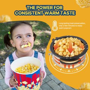 Macchina per Popcorn da Tavolo 480W con Pentola da 4 Oz e 3 Paletti, Include Popper da 1,5 Galloni per Ogni Ricottura - Product Image 3
