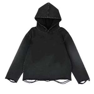 Sweats à capuche décontractés pour hommes, effet délavé, personnalisables, prix de gros attractifs, sweats à capuche oversize effet délavé pour adultes, dernière arrivée, prix abordable - Product Image 6