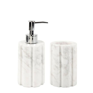 Dispensador de Jabón de Mármol Blanco Natural de Alta Calidad con Botella de Piedra para Jabón Líquido para Decoración de Baños en el Hogar y Hoteles - Product Image 5