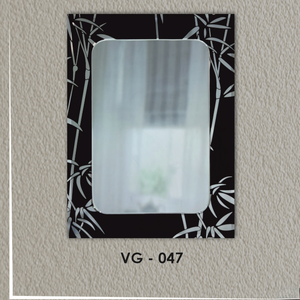 Espejo de Diseño con Ranura en V, Elegante Decoración Artística de Pared sin Marco, D.G. CREATION VG-047 - Product Image 5