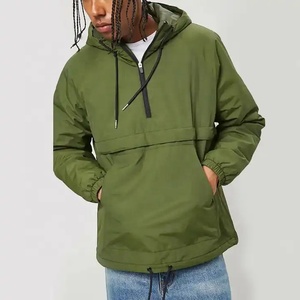 Blouson bombardier imperméable à demi-fermeture éclair à col montant pour extérieur automne-hiver personnalisé pour hommes grande taille - Product Image 1