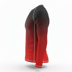 Maillots de protection anti-UV pour hommes de qualité supérieure, vêtements de sport, logo personnalisé, impression numérique, couleur unie, légers, 160g Polyester/Nylon - Product Image 2