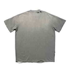 Camiseta de Lona para Hombre, Estilo Desgastado, Corte Holgado, 100% Algodón, Duradera, con Estampado en Relieve, Patrón de Lazos, Alta Calidad, Última Moda Vintage - Product Image 6