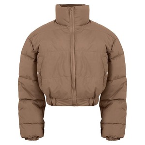 Factory Manufacture Custom Made Low MOQ Women <b>Crop</b> <b>Puffer</b> <b>Jacket</b> Warm Winter Custom Embroidery Logo Bomber <b>Jacket</b> - Product Image 6
