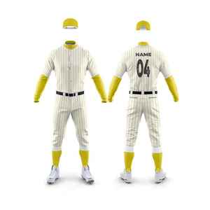 Ensemble de maillots de baseball personnalisés pour hommes, noir, bleu, blanc, polyester sublimé, évacuation de l'humidité, manches longues, toutes saisons, taille adulte - Product Image 3