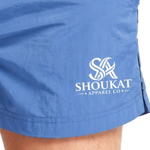 Short de bain bleu ciel pour hommes, taille élastique, léger, séchage rapide, avec poches latérales, décontracté, pour l'été et les activités aquatiques - Product Image 2