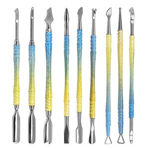 Pousse-cuticules professionnel en acier inoxydable, spatule pour peaux mortes, outil de manucure et pédicure, double embout - Product Image 1