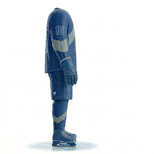 Uniformes de Hockey sobre Hielo Personalizados para Adultos, Venta al por Mayor, Ropa de Equipo con Logotipo Personalizado, Tejido Transpirable de Secado Rápido, Proveedor OEM - Product Image 5