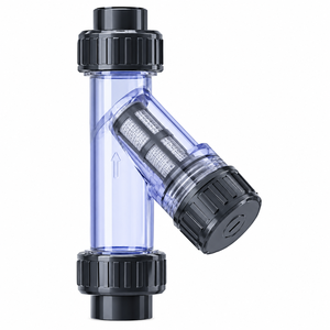 Filtre en Y transparent en PVC/UPVC DN15-DN100 pour tuyaux – Filtre manuel anti-colmatage pour sédiments et impuretés dans l'eau - Product Image 3