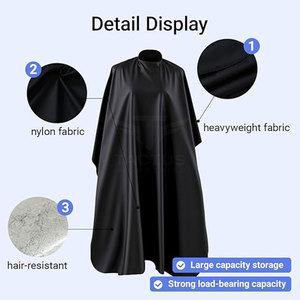 Cape de coupe de cheveux confortable pour salon professionnel et barbier, idéale pour le coiffage, le toilettage et les soins capillaires - Product Image 3