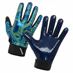 Nouveauté : Gants de football américain OEM en gros, vêtements de sport, séchage rapide, usage professionnel, toutes conditions météorologiques, antidérapants, respirants - Product Image 1