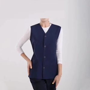 Veste médicale personnalisable pour femmes avec boutons, haut d'uniforme d'infirmière en toile de haute qualité, service OEM, usage hospitalier - Product Image 3
